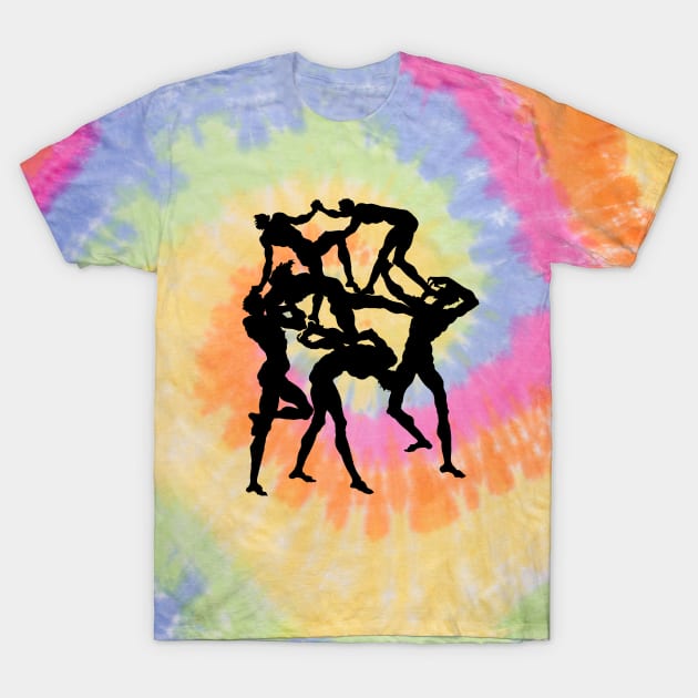 Six Acrobats T-Shirt by Rough-Cut Head